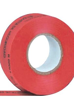 Etiquetas de seguridad roja 1"x5"