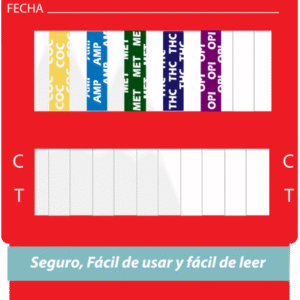 Tarjeta antidoping 5 parámetros con vaso recolector caja 25 piezas FastLine