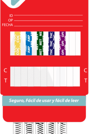 Tarjeta antidoping 5 parámetros con vaso recolector caja 25 piezas FastLine