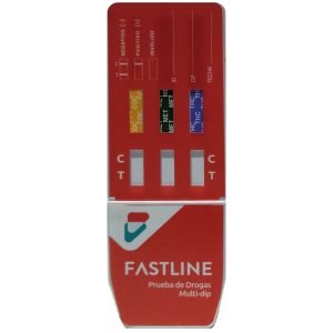 Tarjeta antidoping 3 parámetros con vaso recolector caja 25 piezas FastLine