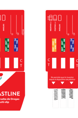 Tarjeta antidoping 3 parámetros con vaso recolector caja 25 piezas FastLine
